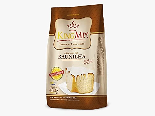 Mistura Para Bolo De Baunilha 450g King Mix