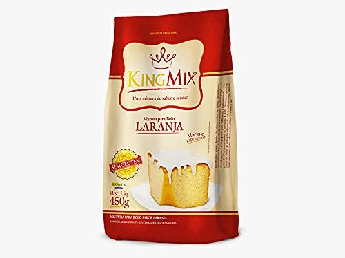 Mistura Para Bolo De Laranja Sem Gluten 450g Kingmix