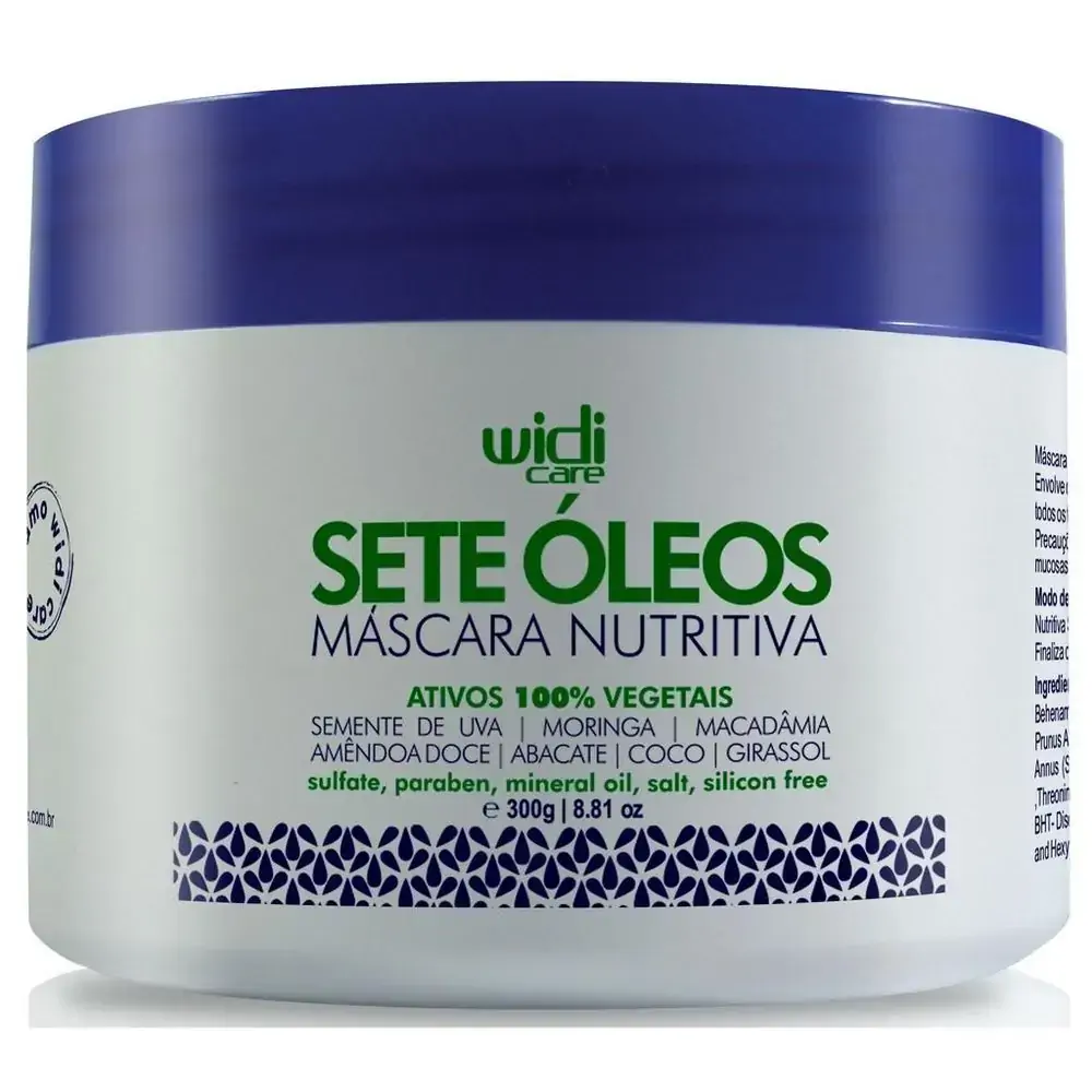 Máscara Nutritiva Sete Óleos - Widi Care - 300g