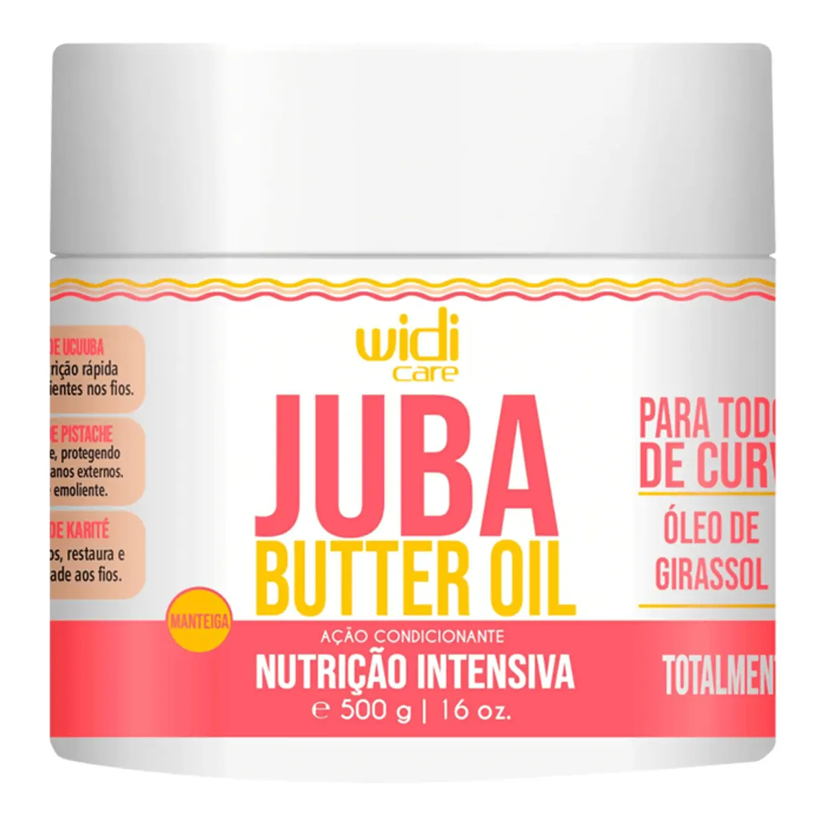 Tratamento Nutrição Intensa Widi Care Juba Butter Oil Pote 500g