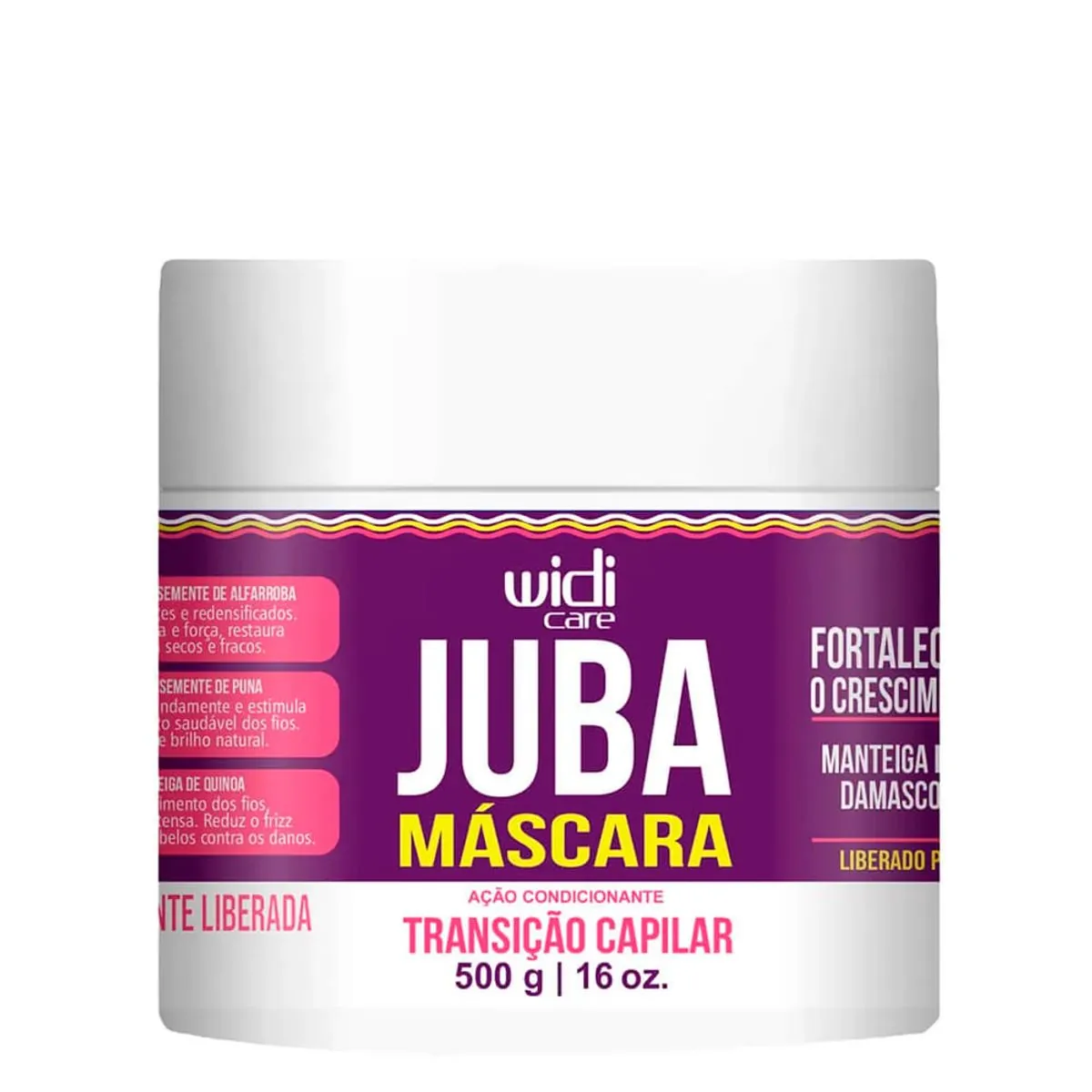Mascara Tratamento Creme Widi Care Juba Transicao Capilar 500ml