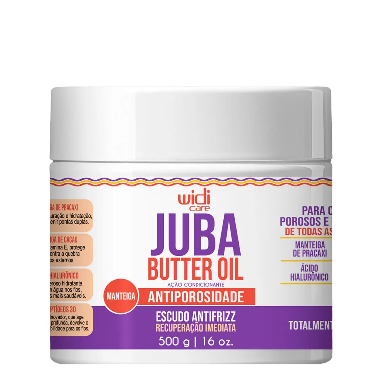 Manteiga Cap Widi Care 500g Juba Butter Oil Antiporosidade