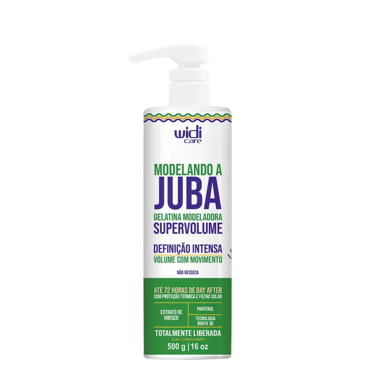 Gelatina Cap Widi Care 500g Modelando A Juba Super Volume