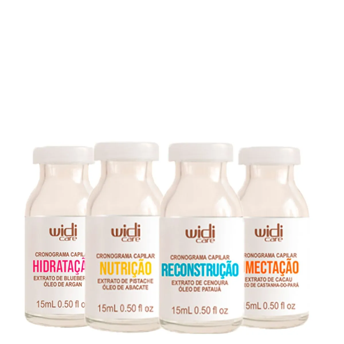 Kit Widi Care Cronograma Capilar Power Shot 4x15ml