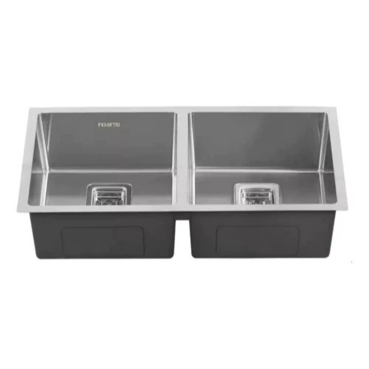 Cuba Dupla Cromada Cozinha Gourmet Moderna em Aço Inox 304 com Válvula Inovartte ICB01