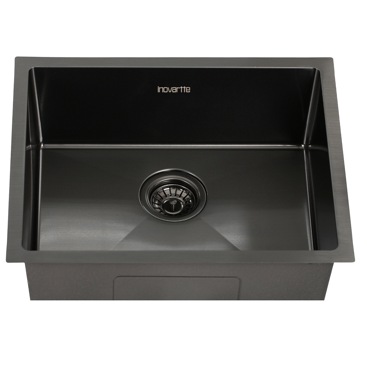 Cuba Preta 54x44 cm Aço Inox 304 Cozinha Área Gourmet com Válvula Inovartte ICB09