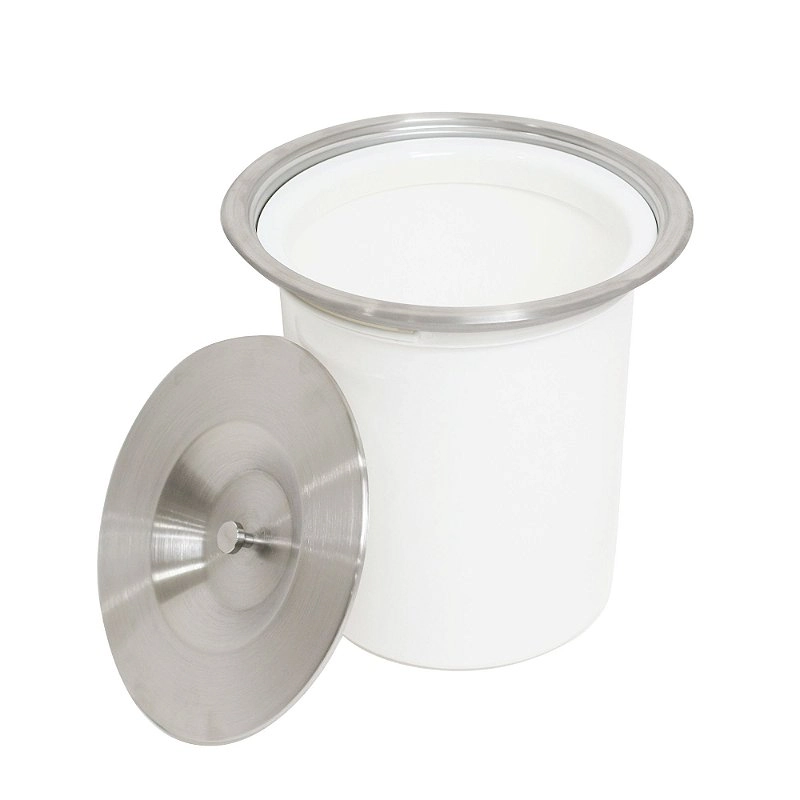Lixeira De Embutir 6,5L Tampa Inox Aço 304 Com Cesto Pia Cozinha Área Gourmet Ili01