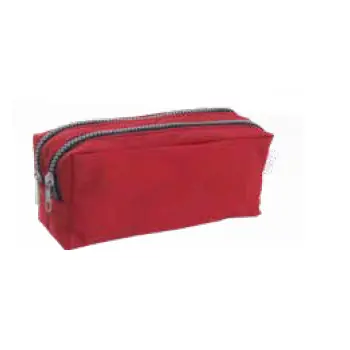 Estojo Escolar Duplo Nylon Vermelho Ref.st1214 M