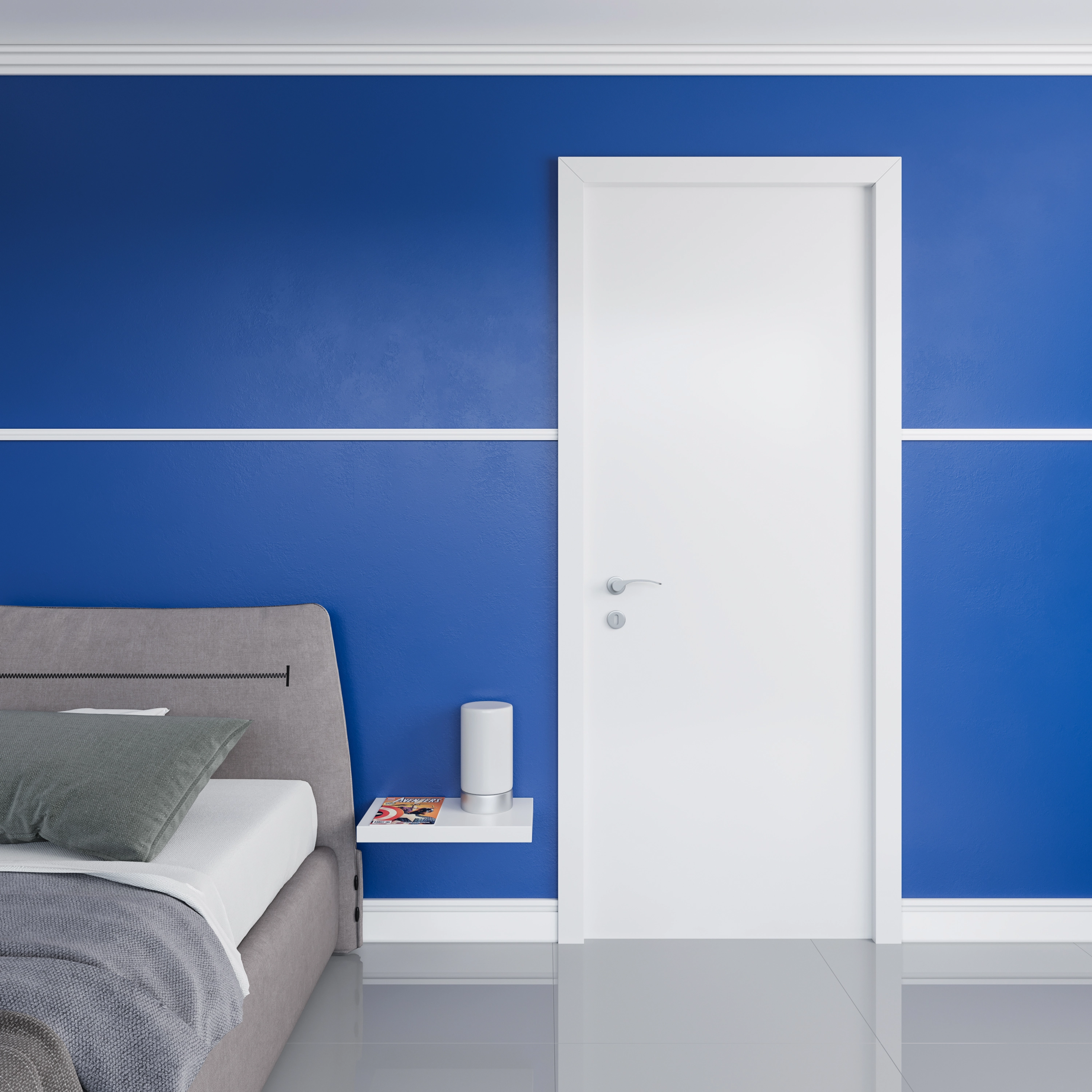 Folha de Porta Madeira de Giro ou Correr Direito|Esquerdo Branco 210x80cm Colméia Lisa Artens