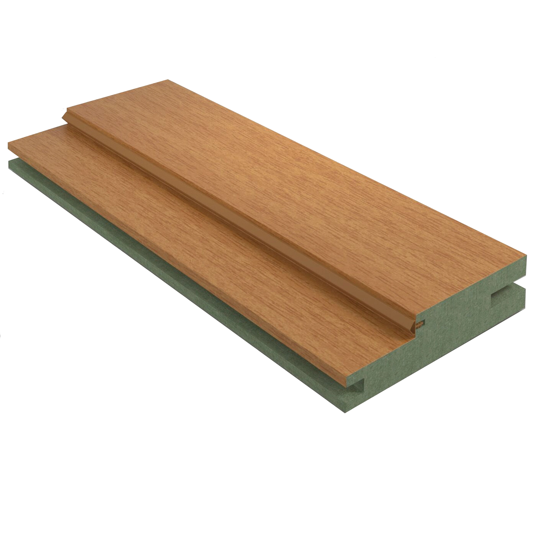 Kit Batente e Guarnição Regulável de 8,5 a 16cm para Porta de Giro Madeira MDF Curupixá 215x3cm Concrem Wood
