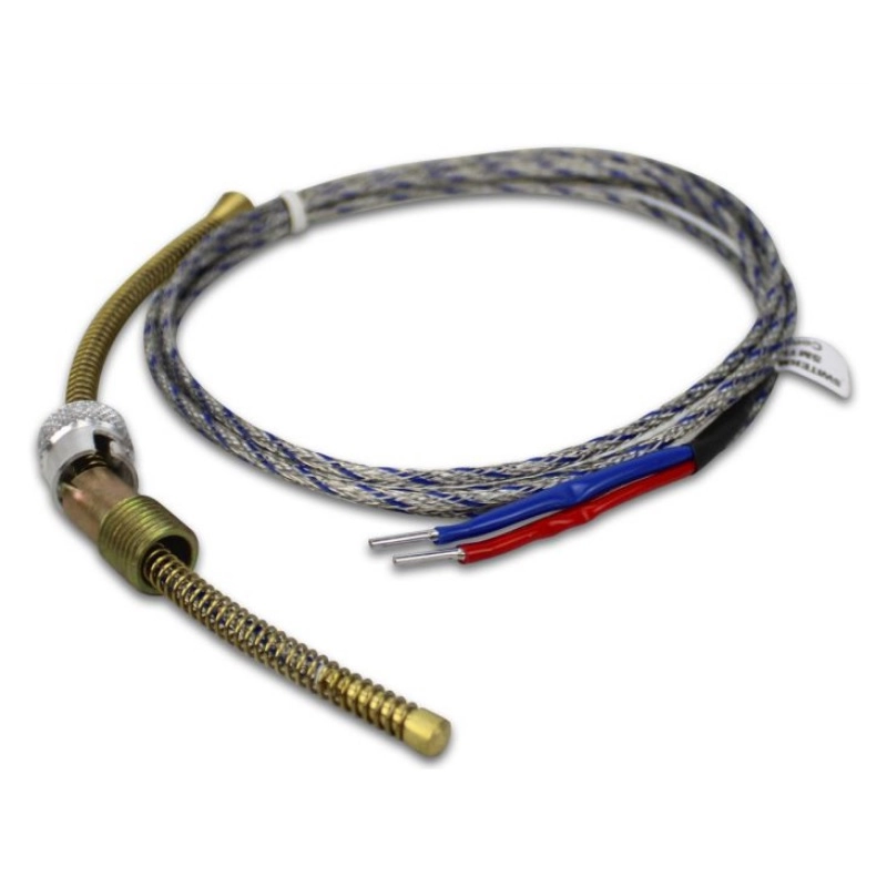 Termoelemento Tipo J 0-300oc Cabeçote 6mm 2 Fios 2 Metros