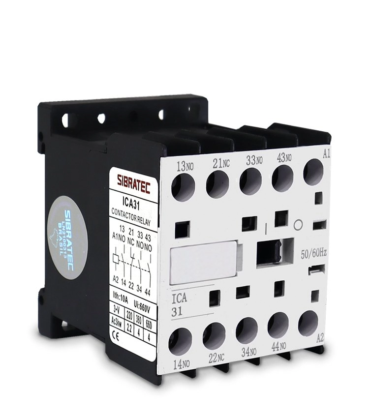 Contator Auxiliar 6a | Bobina 24vca | Ica31 | 3na+1nf
