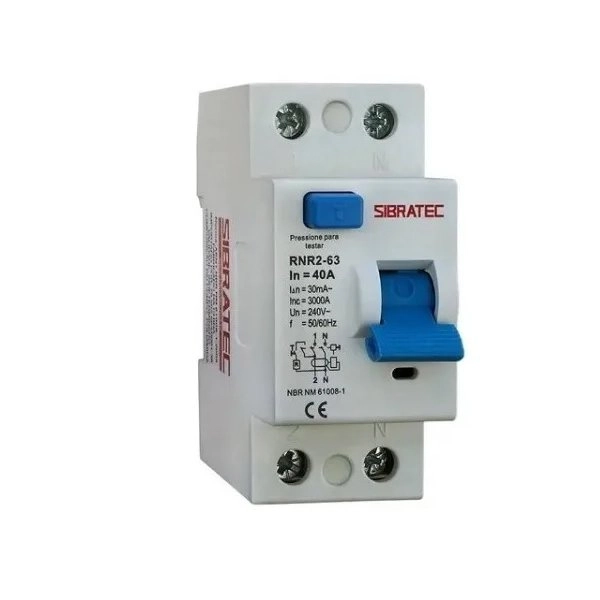 Interruptor Diferencial Residual Dr Bipolar 40a | Sensibilidade 30ma