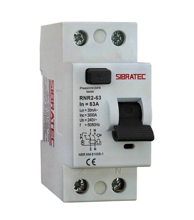 Interruptor Diferencial Residual Dr Bipolar 63a | Sensibilidade 30ma