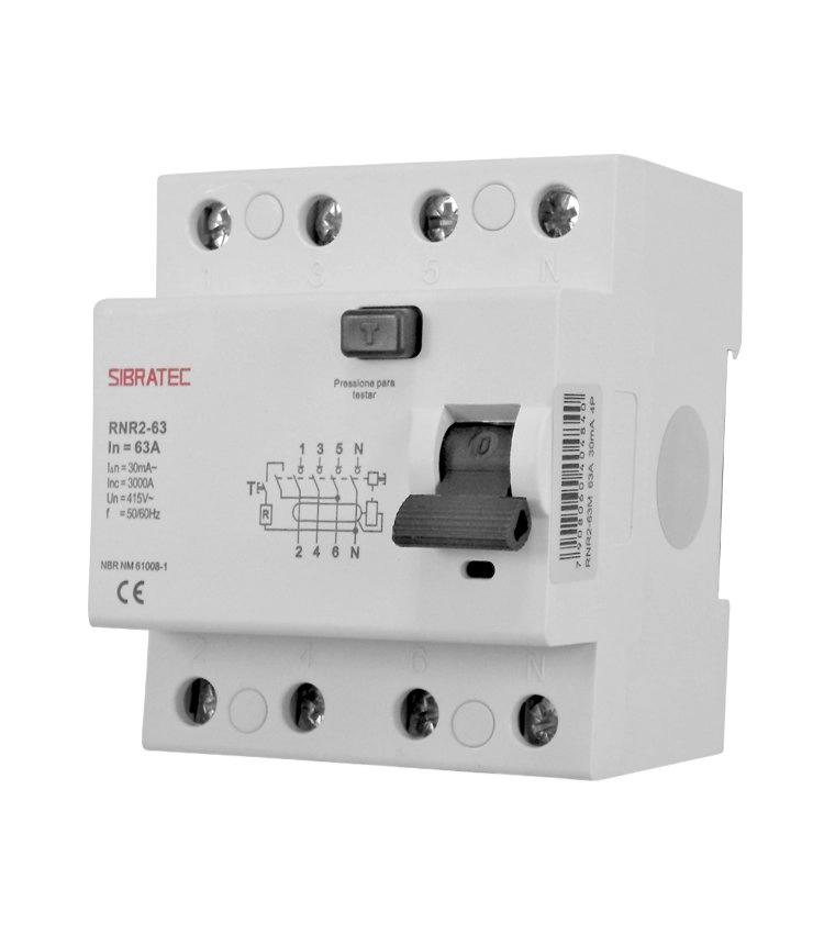 Interruptor Diferencial Residual Dr Tetrapolar 63a | Sensibilidade 30ma
