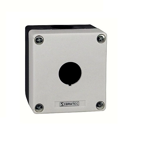 Caixa Para Botoeira Plástica Vazia 1 Furo 22 Mm
