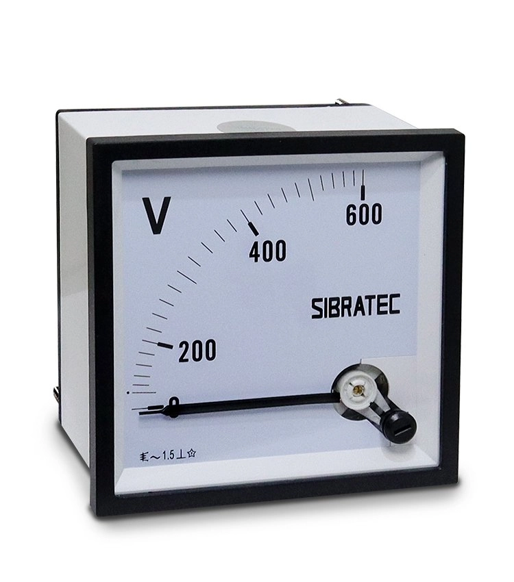 Voltímetro Analógico 96x96mm | Até 600vca