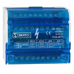 Bloco Distribuição 4 Barramentos 4x11 125a