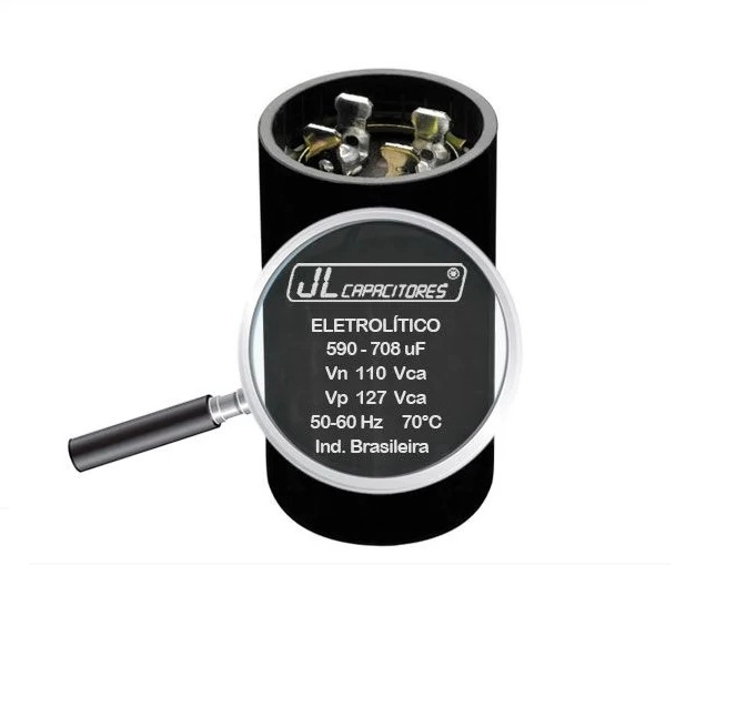 Capacitor Eletrolítico De Partida 110v 590-708µf