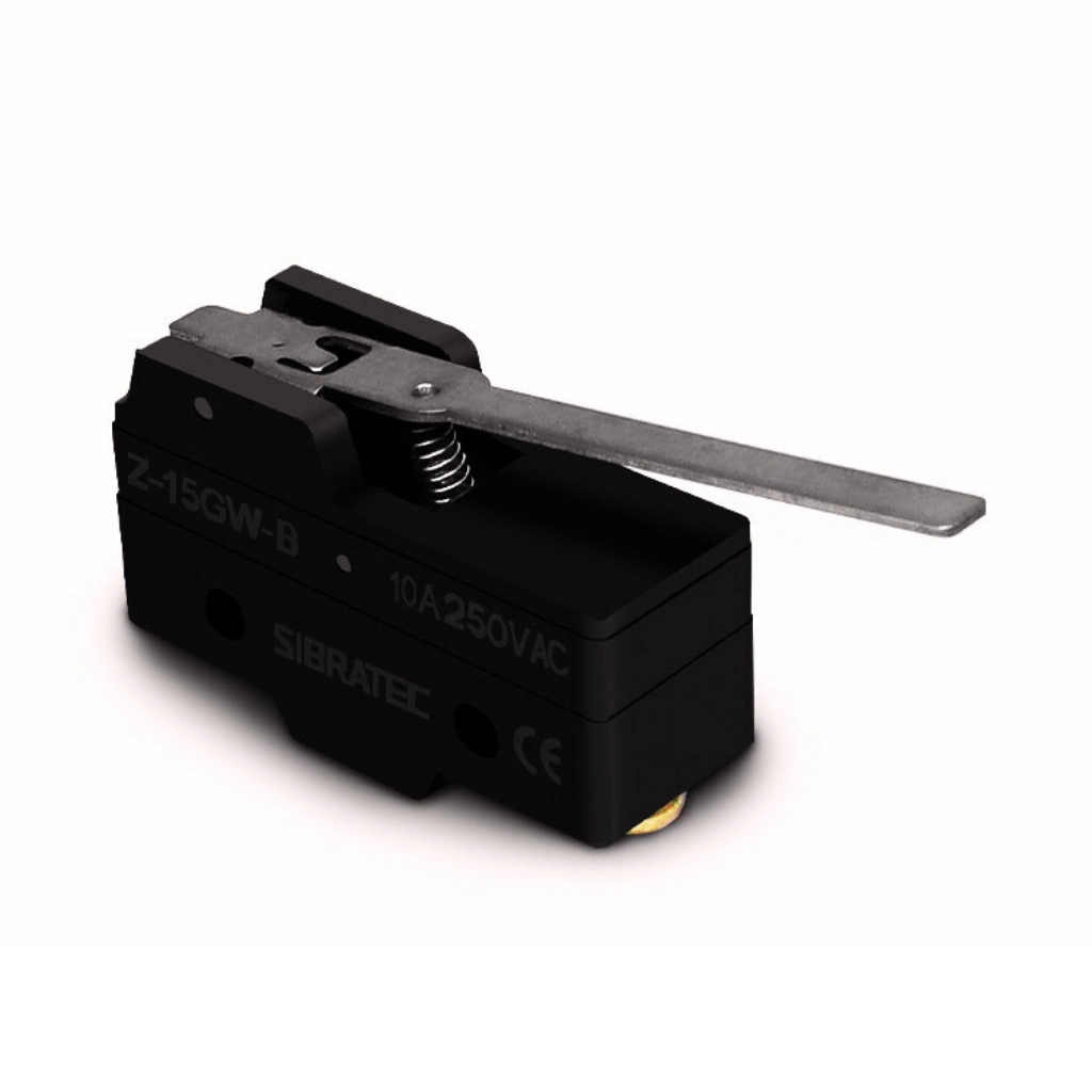 Chave Fim De Curso Plástica 1 Contato Reversível Z 15gw-b | Haste Curta