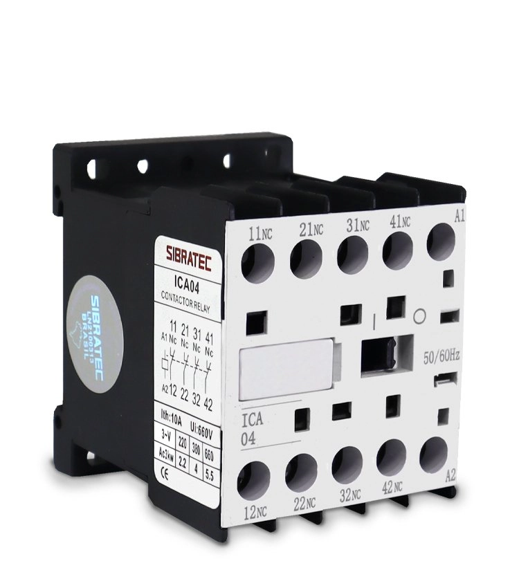 Contator Auxiliar 6a | Bobina 24vca | Ica04 | 4nf