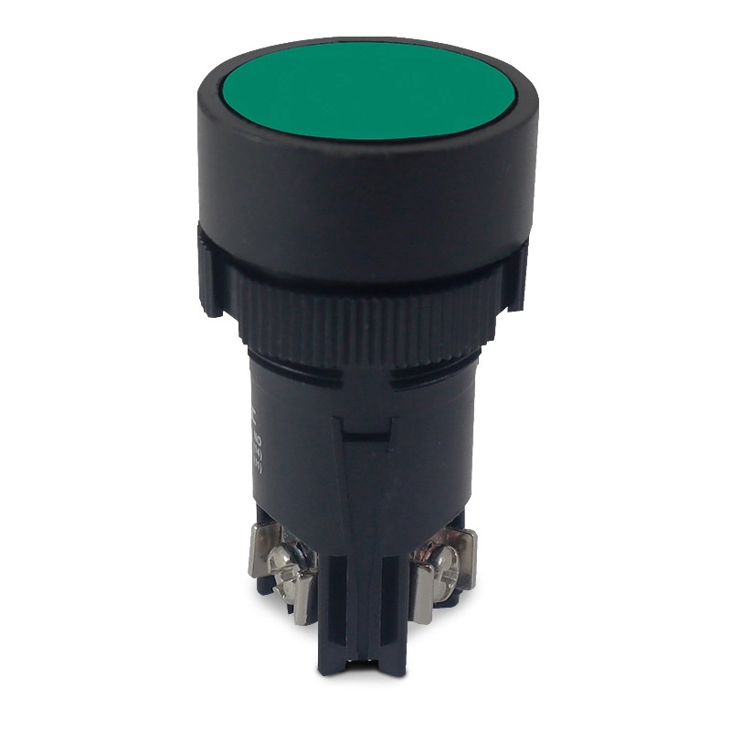Botão Comando Monobloco 1 Contato Reversível Verde