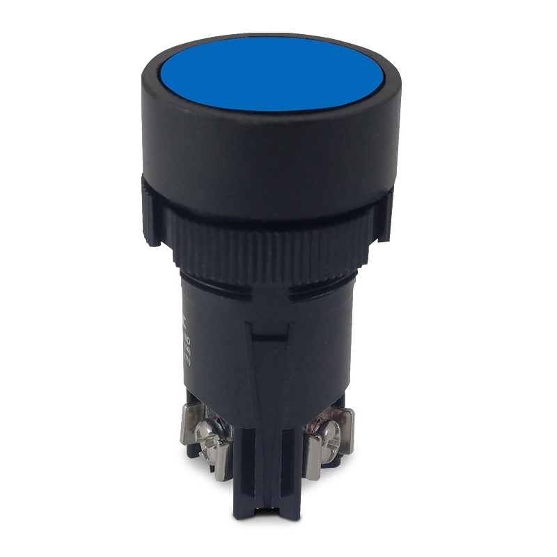 Botão Comando Monobloco 1 Contato Reversível Azul