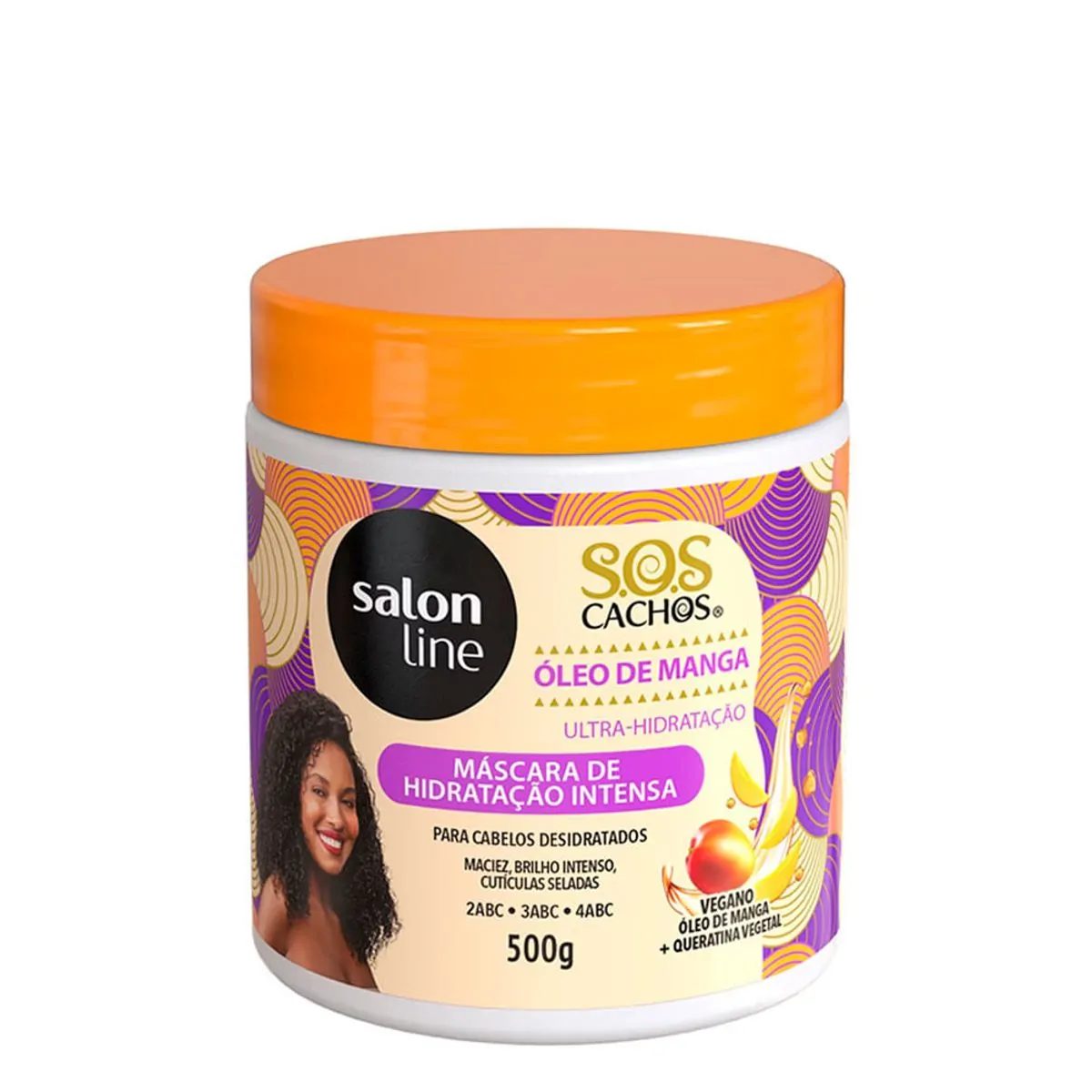 Máscara de hidratação Intensa SOS Cachos Óleo de Manga Salon Line 500g