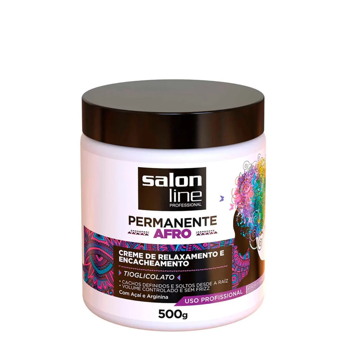 Creme de Relaxamento Permanente Afro Salon Line 500g