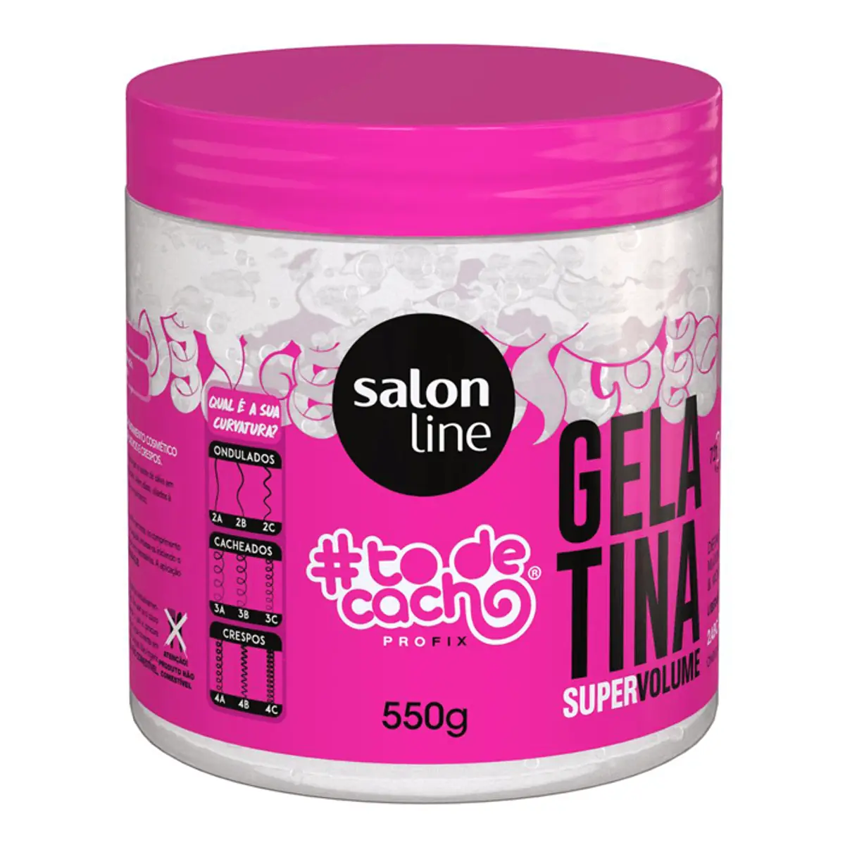 Gelatina #todecacho Vai Ter Volume Sim! Salon Line 550g
