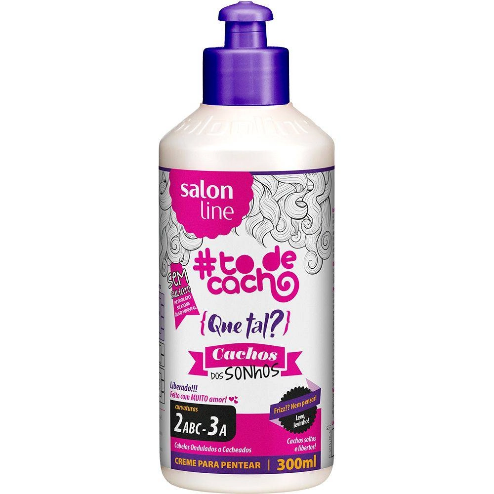 Creme para Pentear #todecacho Cachos dos Sonhos Salon Line 500ml