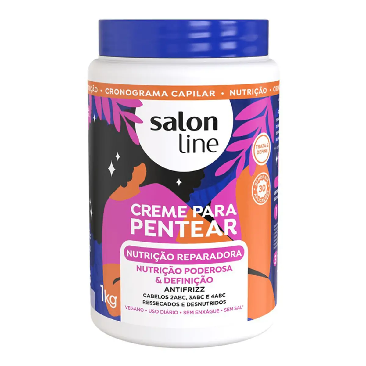 Creme Para Pentear Nutrição Reparadora Salon Line 1kg