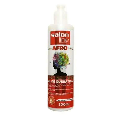 Gel De Queratina Salon Line Afro 300ml