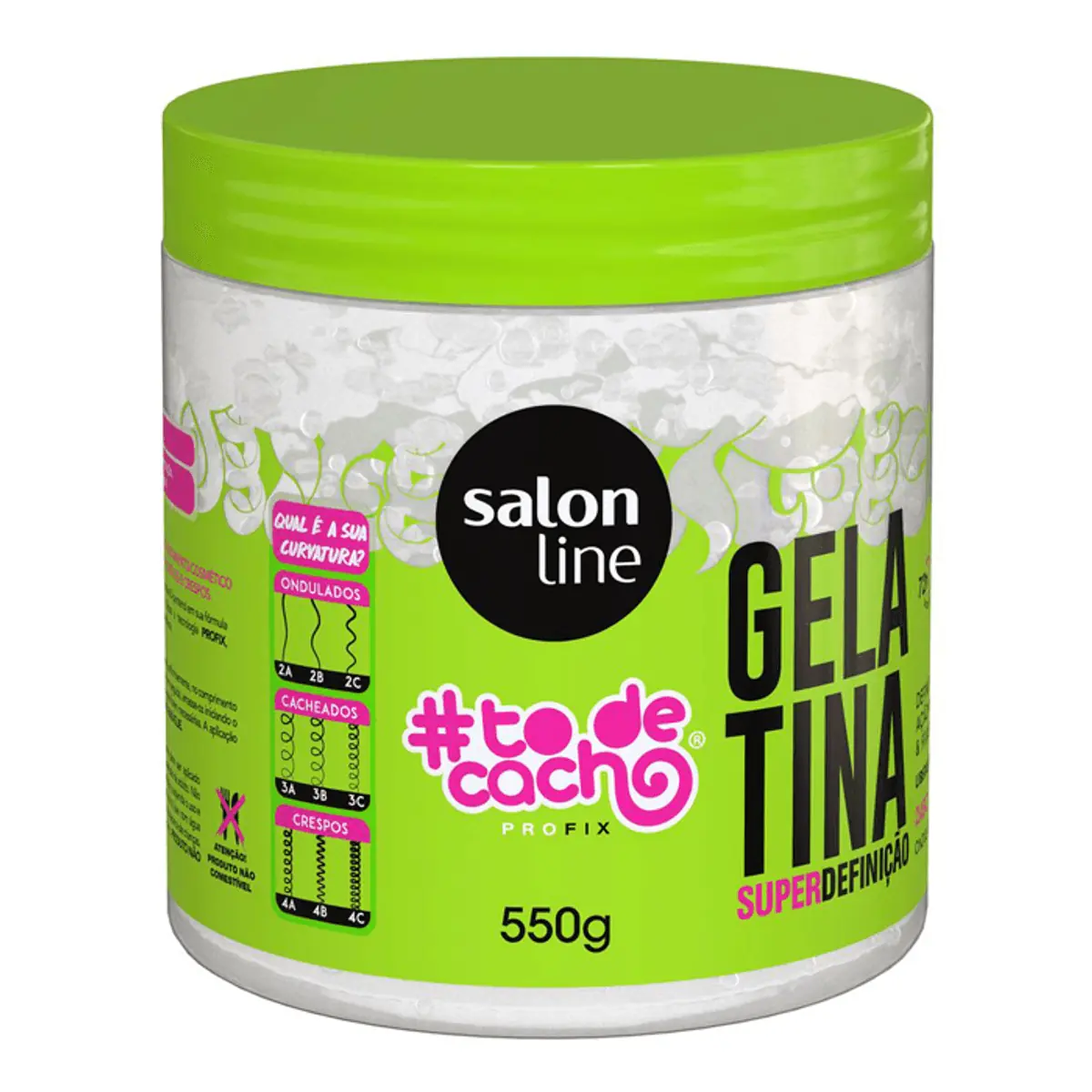 Gelatina #todecacho Não Sai da Minha Cabeça! Salon Line 550g