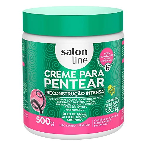 Creme Para Pentear Salon Line 500g Reconstrução Intensa Unit
