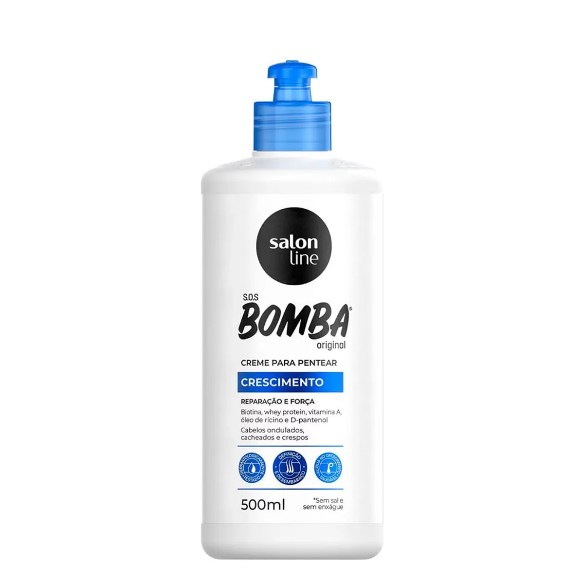 Creme para pentear SOS Bomba Original Salon Line 500ml