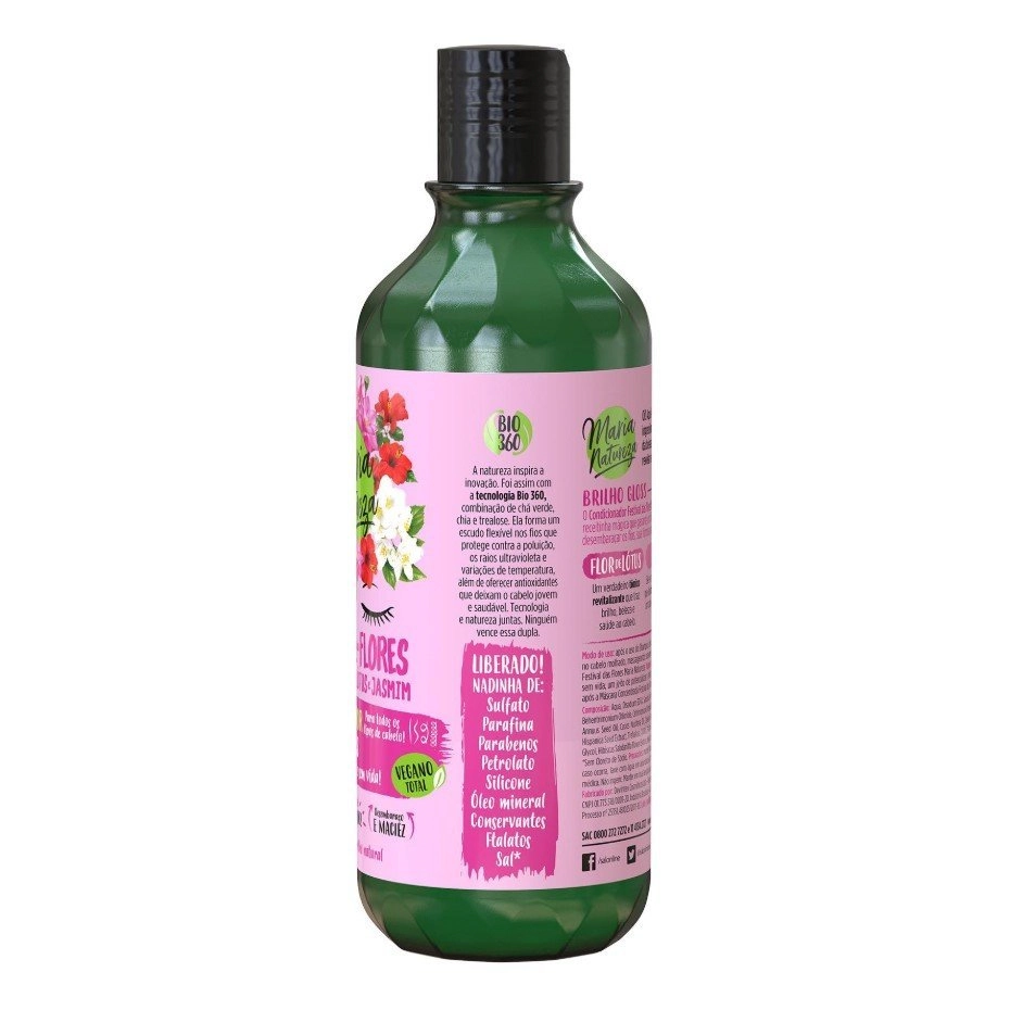 Shampoo Salon Line Maria Natureza Festival Das Flores Frasco 350ml