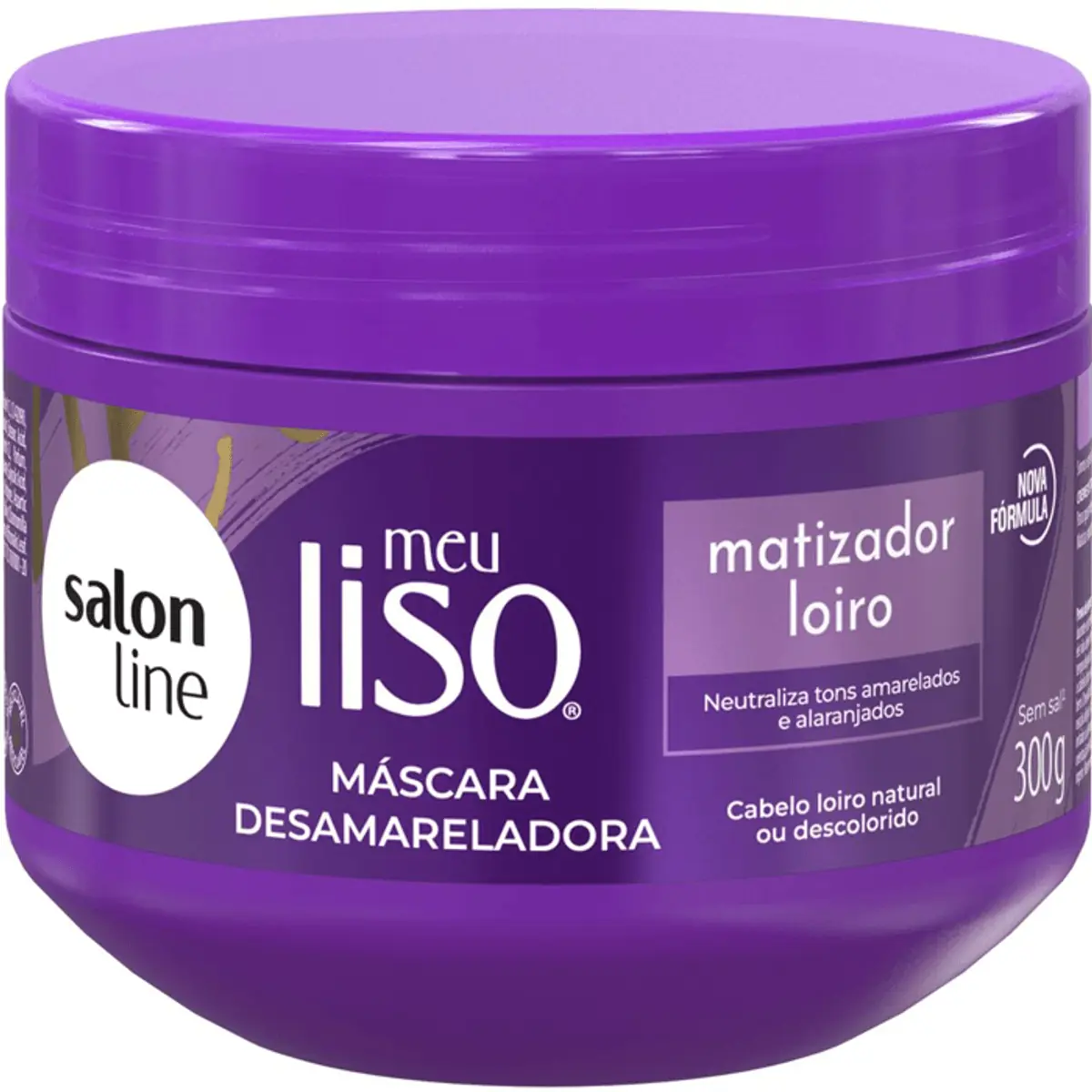 Máscara Matizadora Meu Liso Loiro Matizado Salon Line 300gr