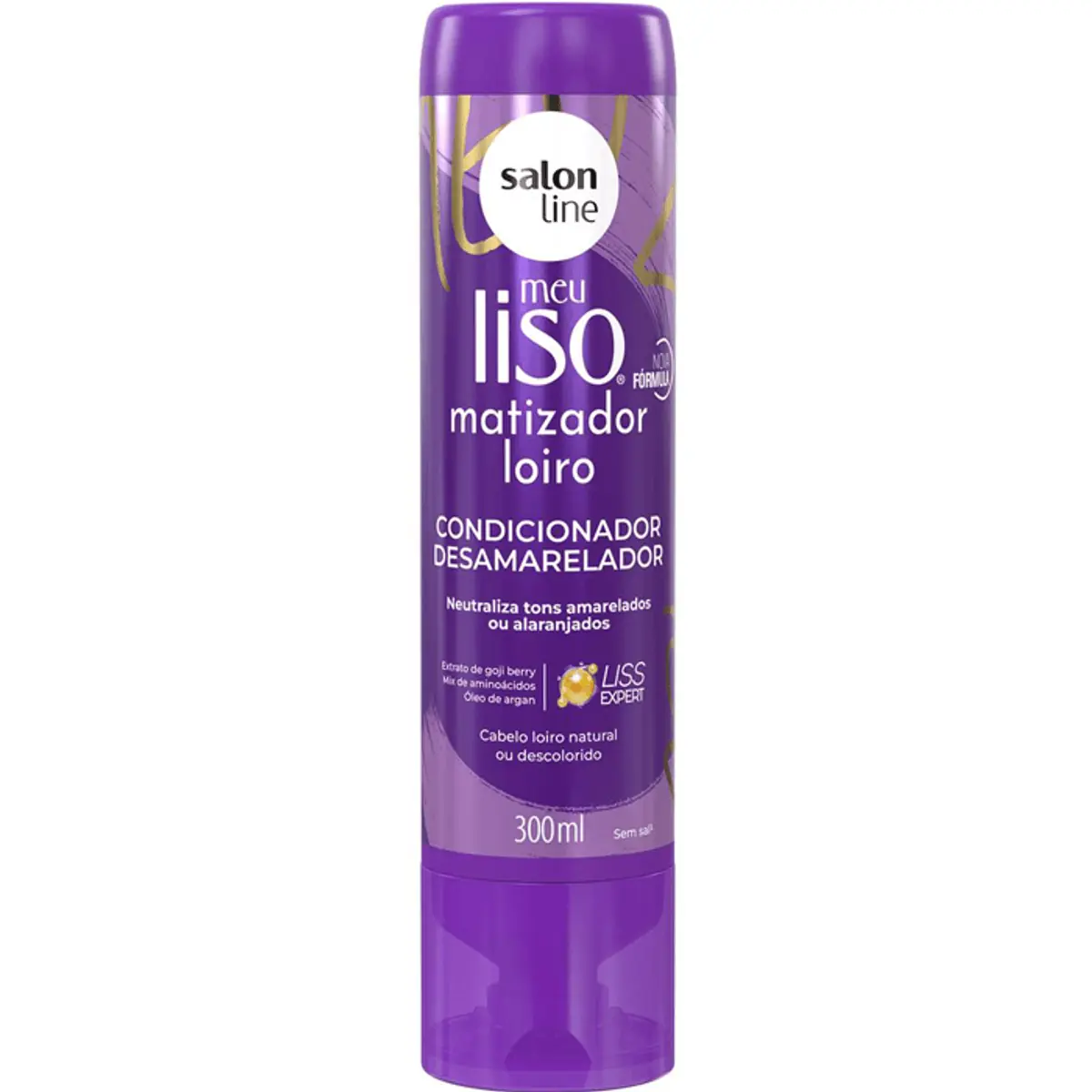 Condicionador Matizador Meu Liso Loiro Matizado Salon Line 300ml