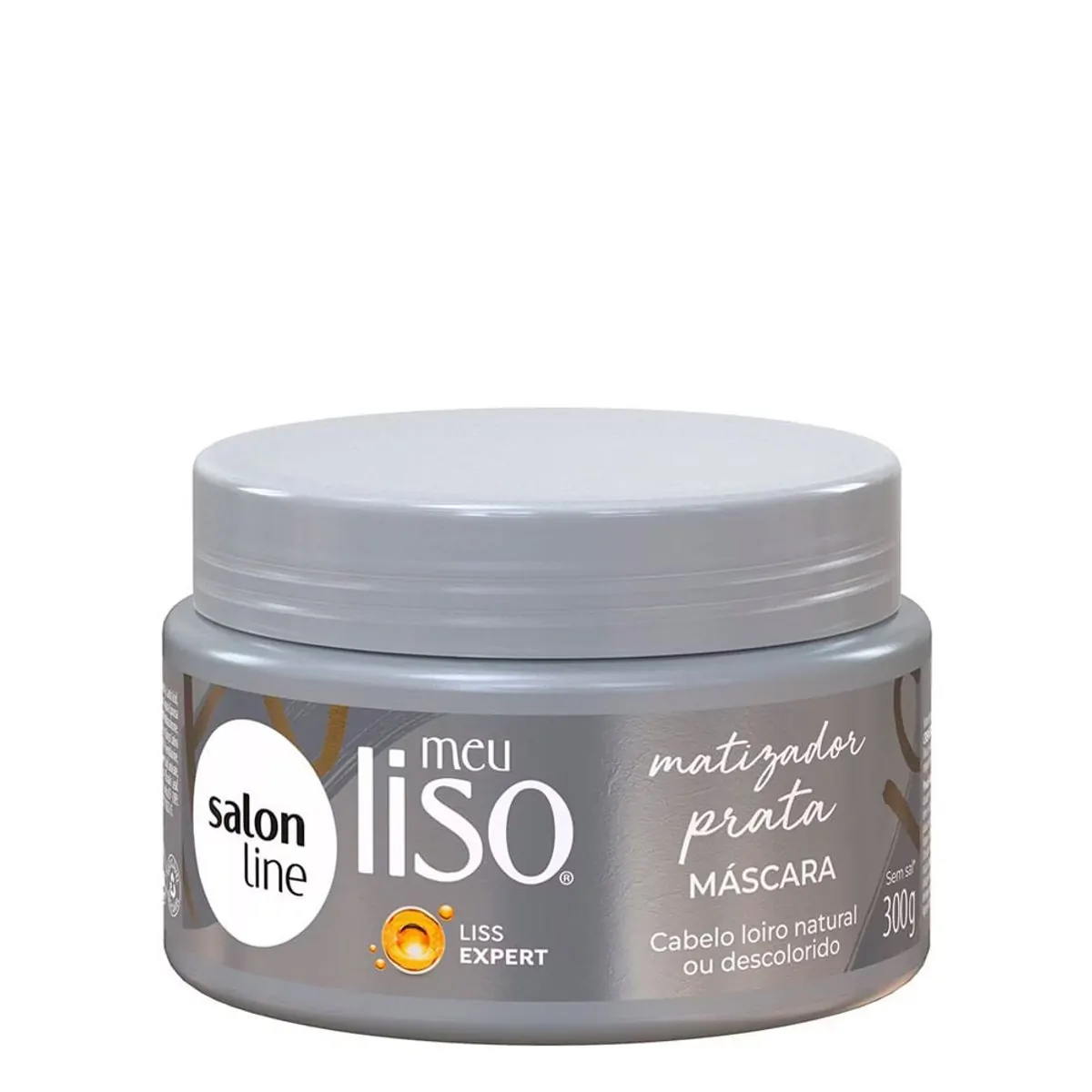 Máscara de Hidratação Meu Liso Prata Loiro Prateado Salon Line 300gr
