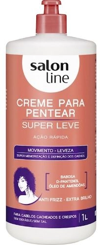 Creme Para Pentear Super Leve Salon Line 1L