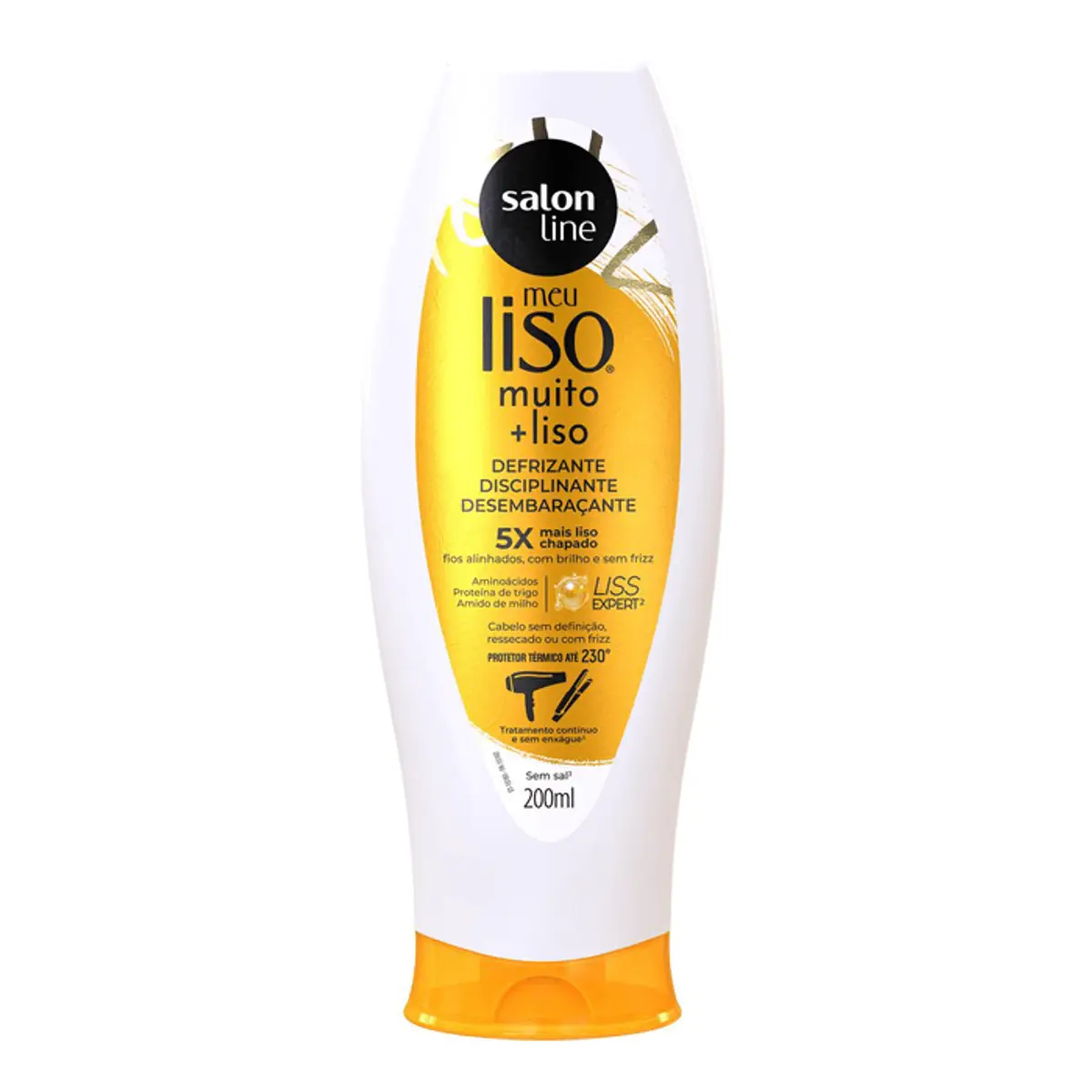 Defrizante Meu Liso Muito+Liso Amido Milho Salon Line 200ml