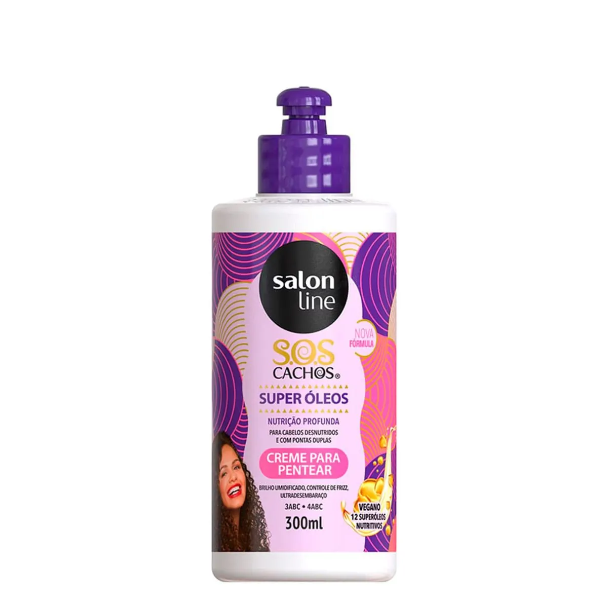 Creme para Pentear SOS Cachos Super Óleos Salon Line 300ml