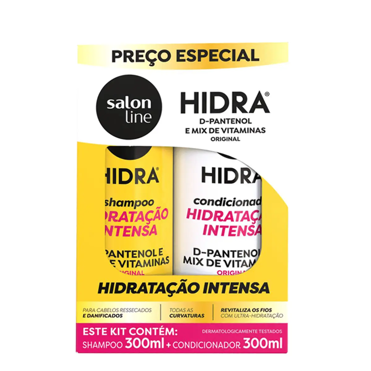 Kit Shampoo + Condicionador Salon Line Hidra Original 300 ml