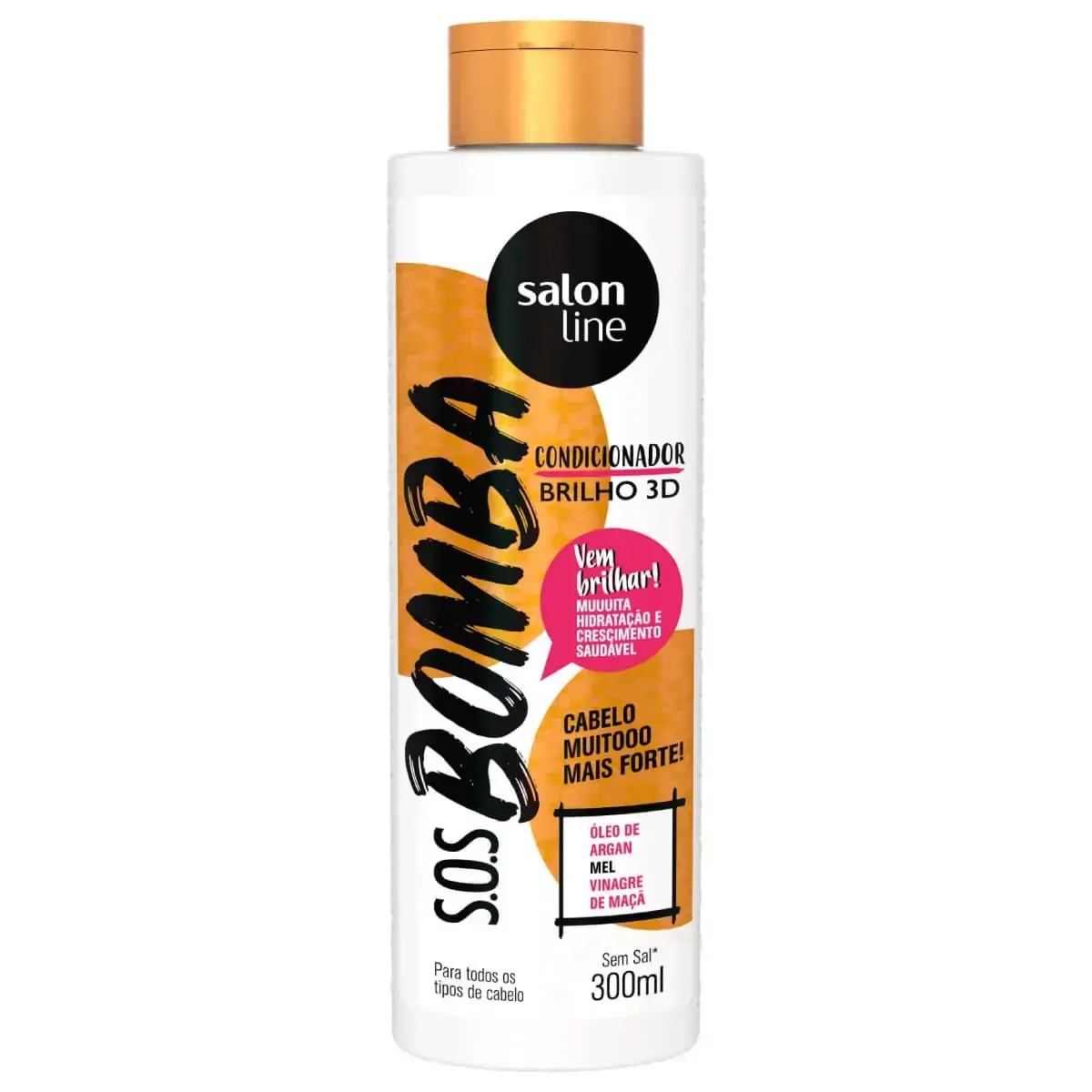Bomba Cond Brilho 3d 300ml