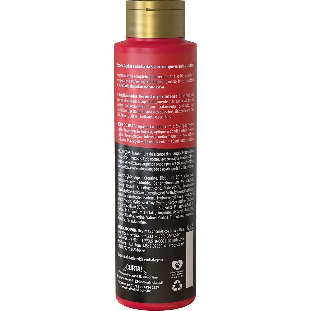 Cond Salon Line 300ml Socorro Capilar