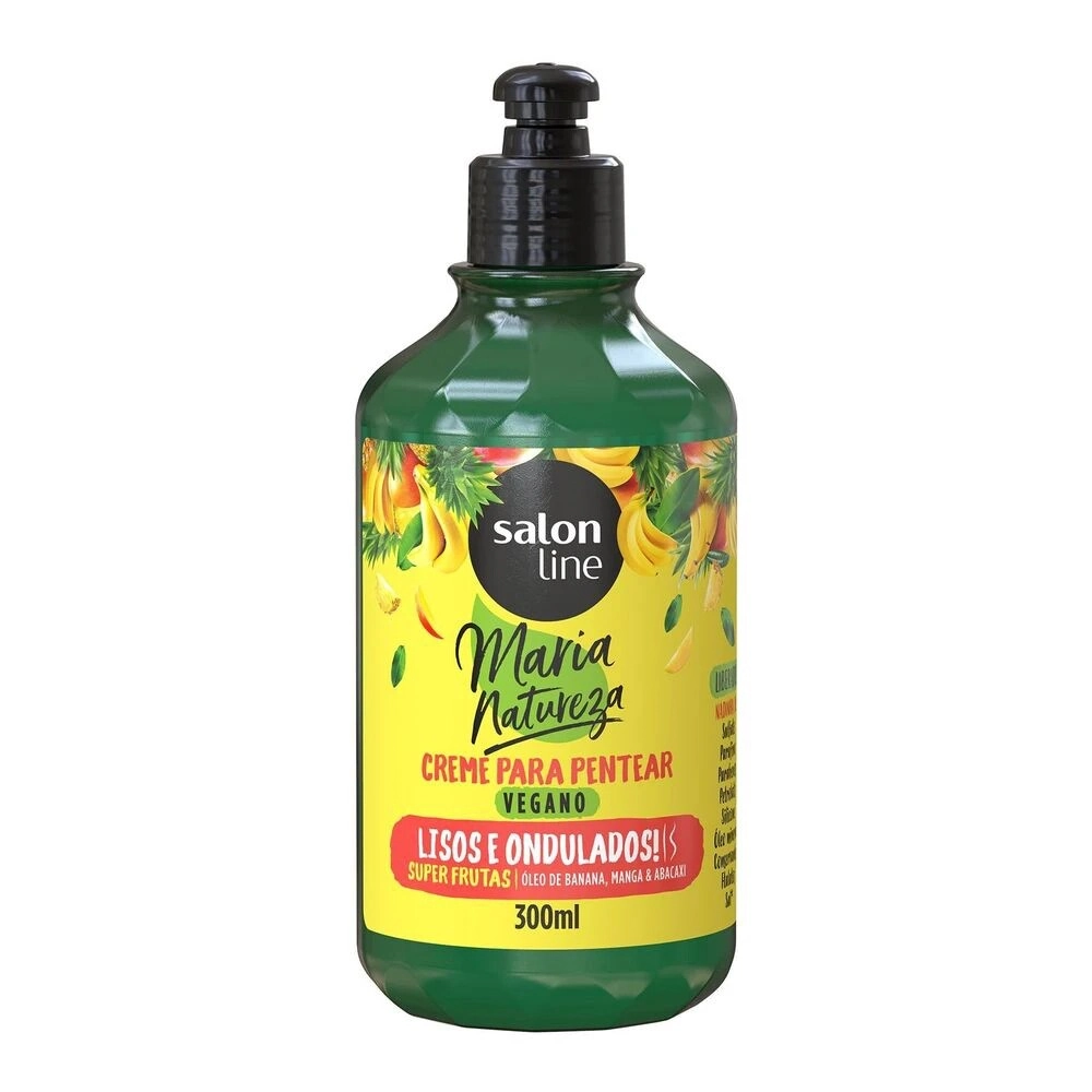 M Natureza Cr Pentear Frutas Liso E Ondulado 300ml