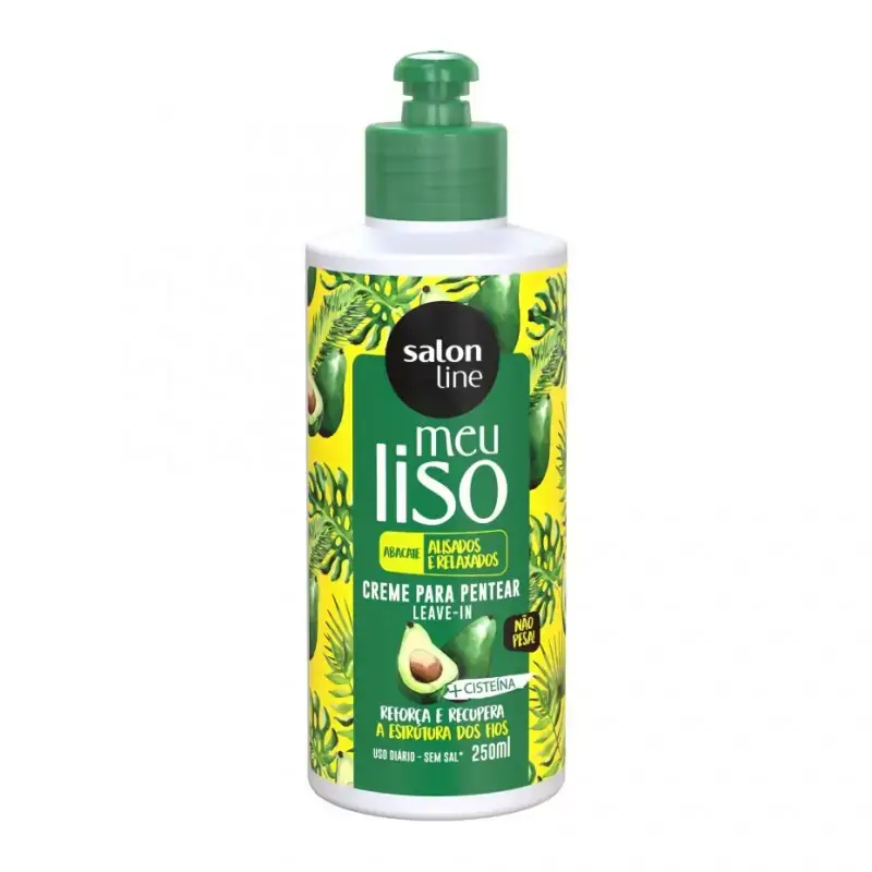 Creme P/pentear Salon Line Meu Liso Abacate Alisado Relaxado 250ml