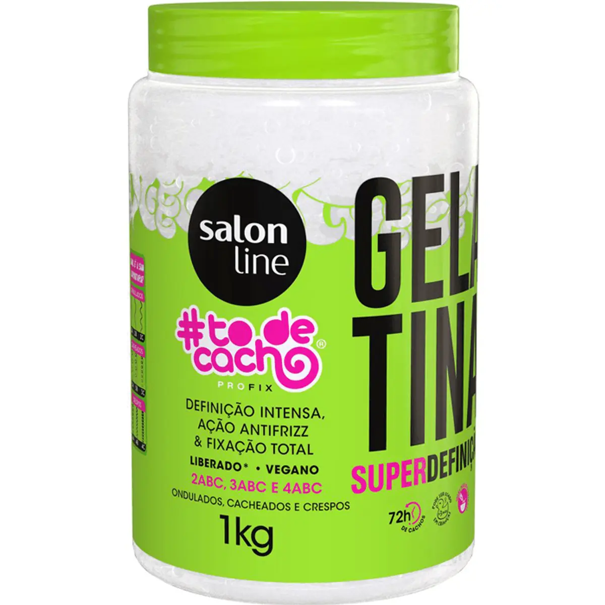 Gelatina #todecacho Não sai da Minha Cabeça Salon Line 1 kg