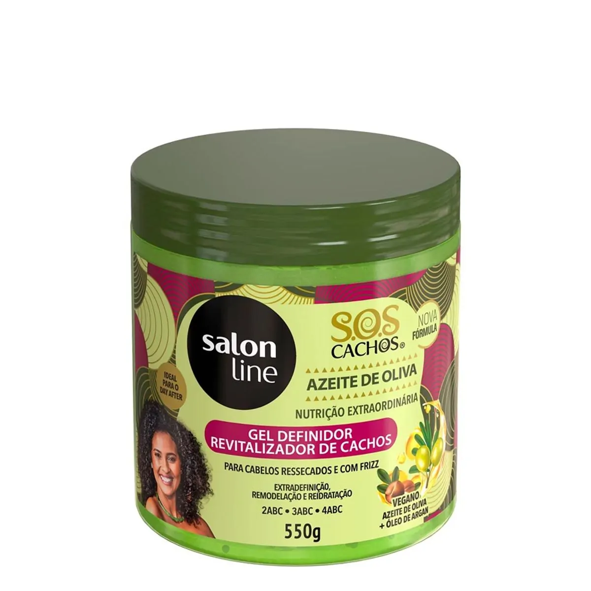 Gel Definidor SOS Cachos Azeite de Oliva Salon Line 550g